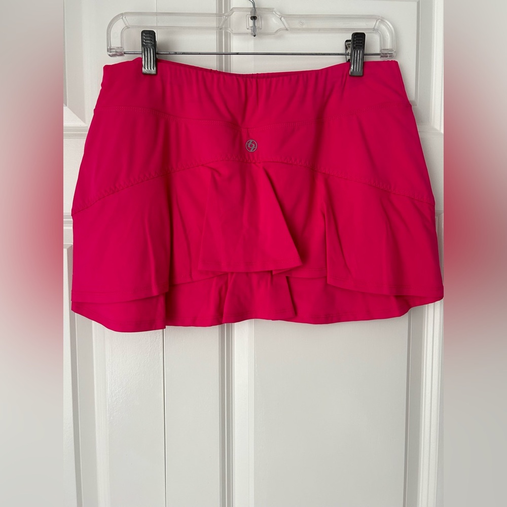 LIJA women’s tennis pink skirt/skort with built-in spandex shorts